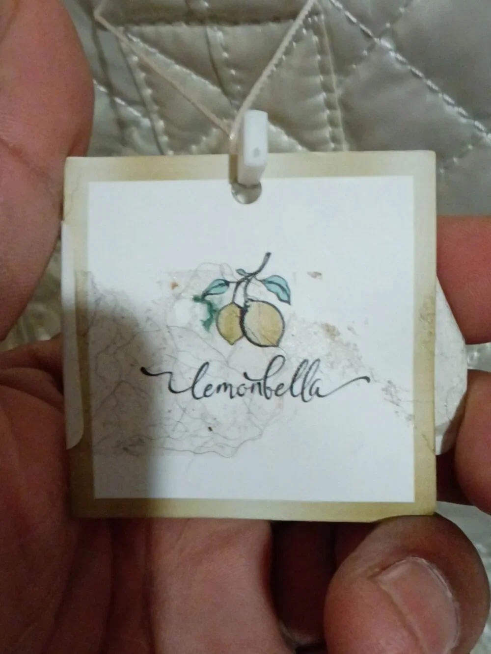 Lemonbella Jennifer Quilted Pickleball Tote Handbag Diamond Pearl New with Tags - Picture 4 of 16